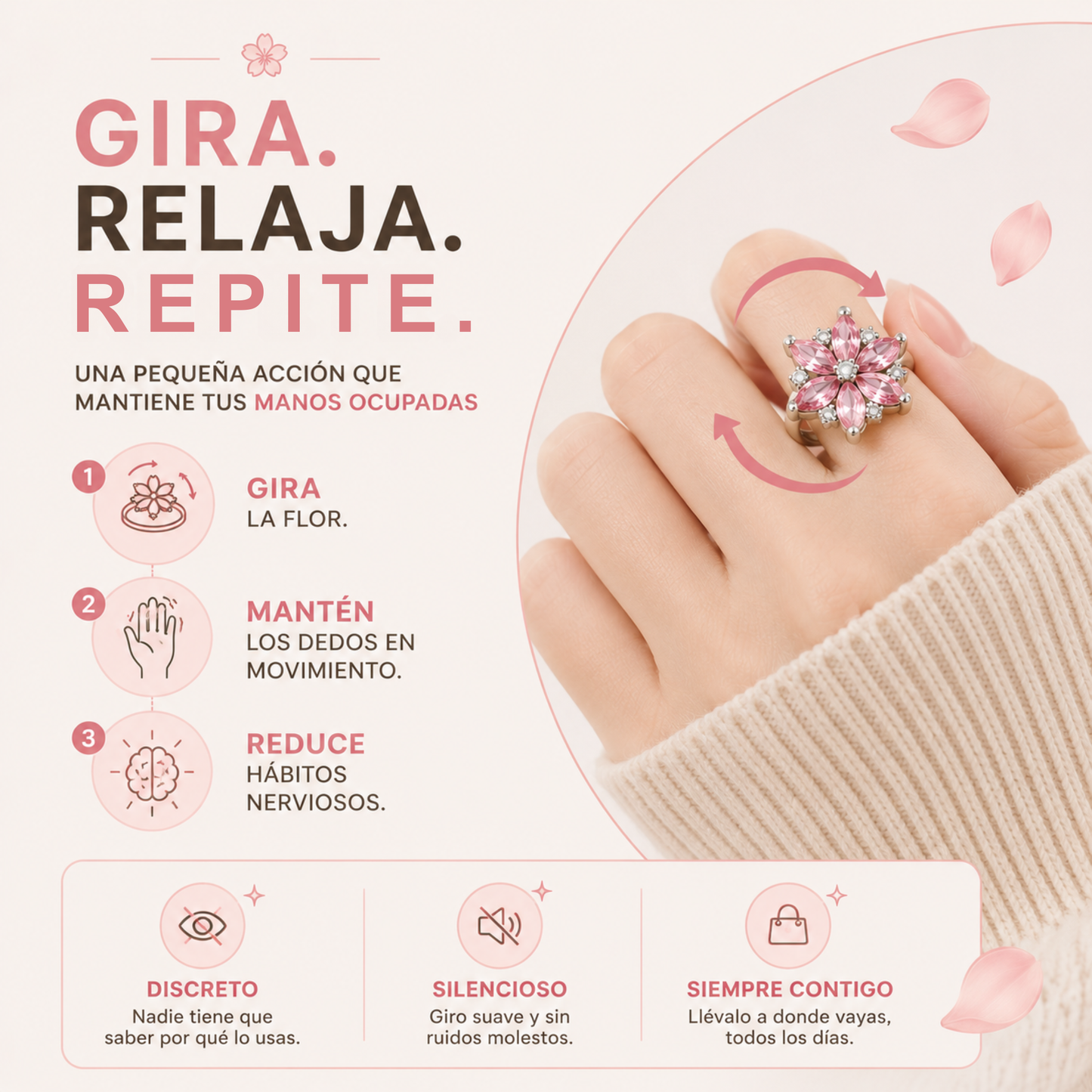 Anillo Giratorio para Manos Inquietas